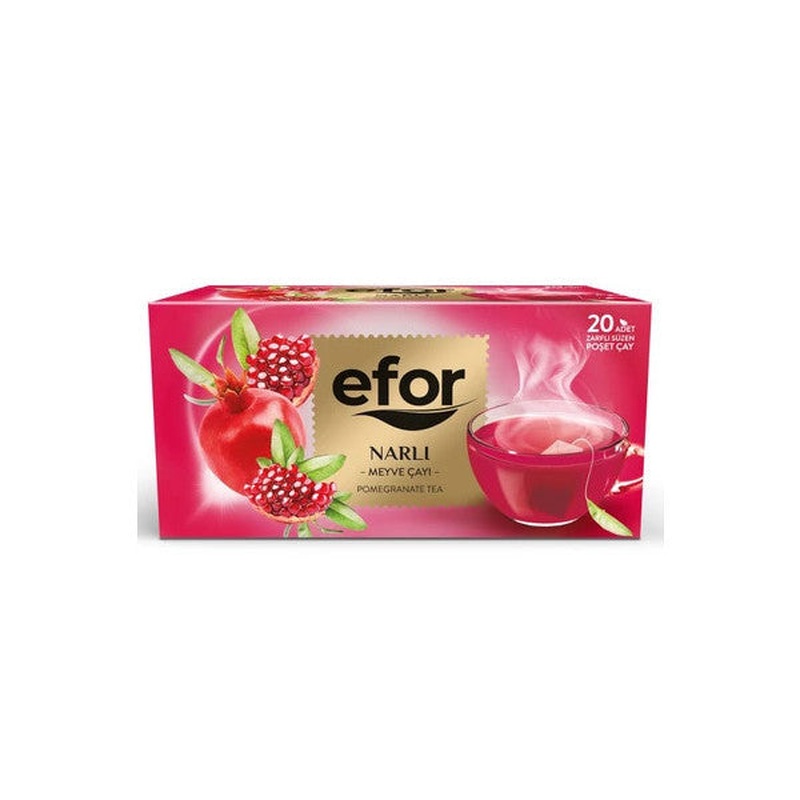 Efor Pomegranate Glass Bag Herbal And Fruit Tea - 20 Pcs