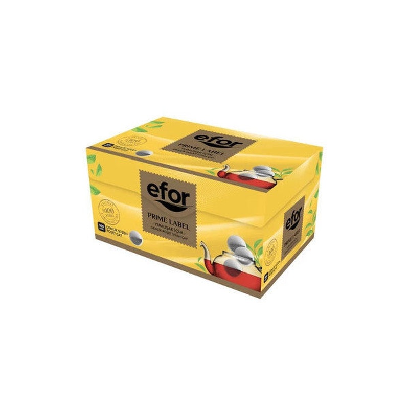 Efor Prime Label Black Teapot Bag - 100's