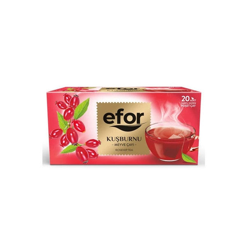 Efor Rosehip Glass Bag Herbal And Fruit Tea - 20 Pcs
