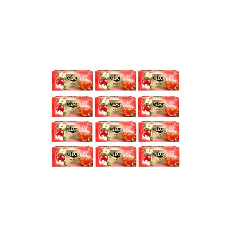 Efor Tea Apple Bag Herbal And Fruit Tea 20 Pieces X 12 Pieces
