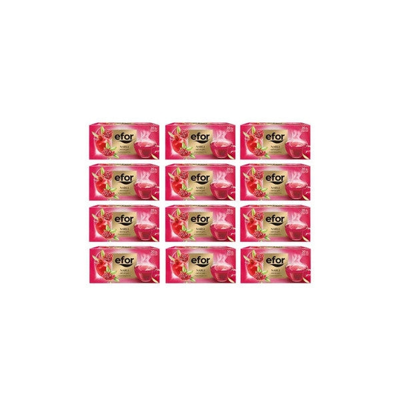 Efor Tea Pomegranate Herbal And Fruit Tea Bag 20 X 12 Pieces