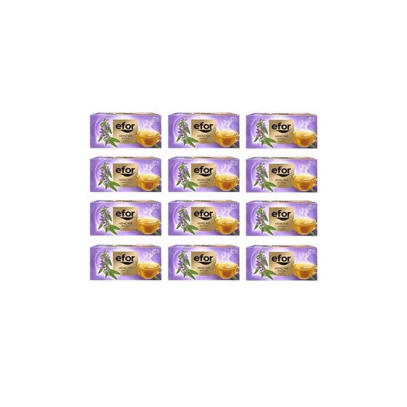 Efor Tea Sage Herbal And Fruit Tea Bag 20 Pieces X 12