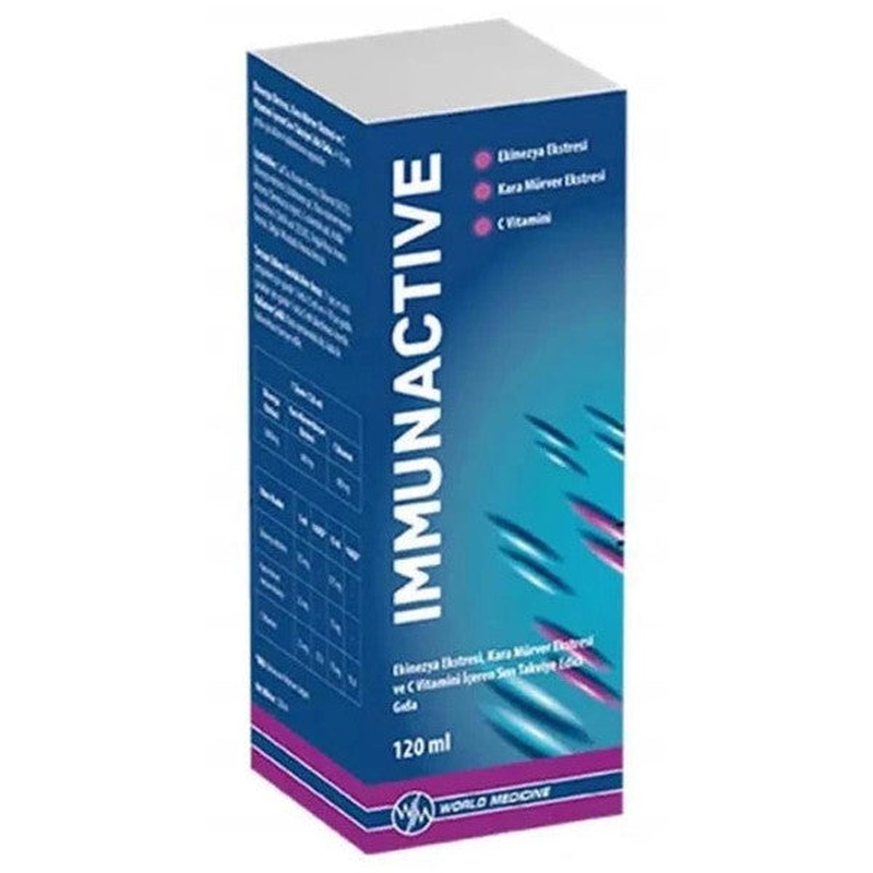Immunactive Syrup Liquid Food Supplement 120 Ml | Echinacea And Black Elderberry Extract