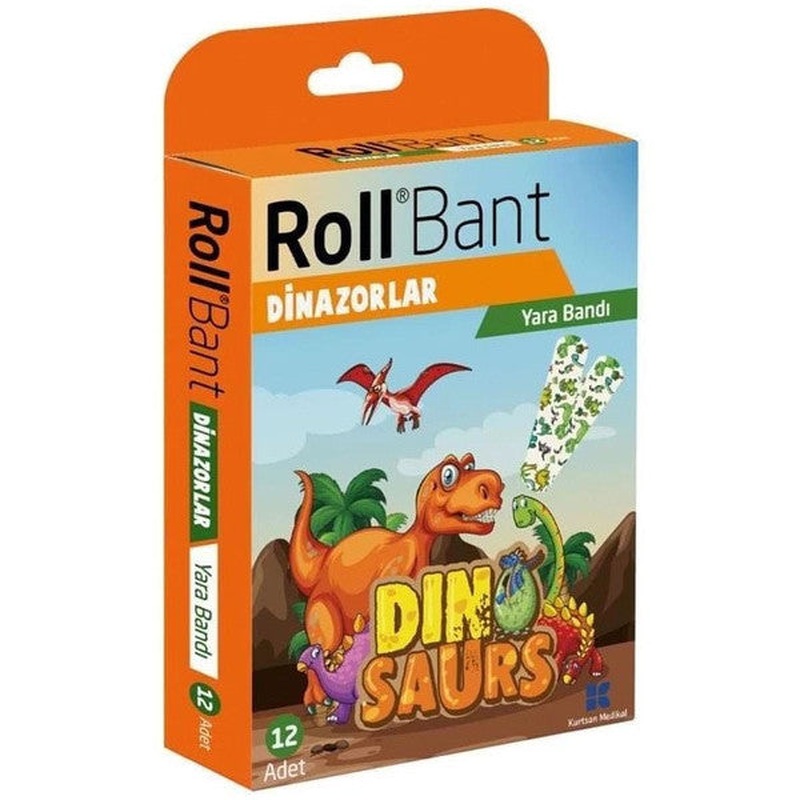 Roll Tape Dinosaurs Bandage 12 Pieces