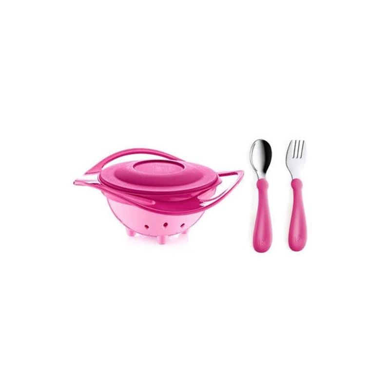 Babyjem Non-Spill Plate & Steel Cutlery Set