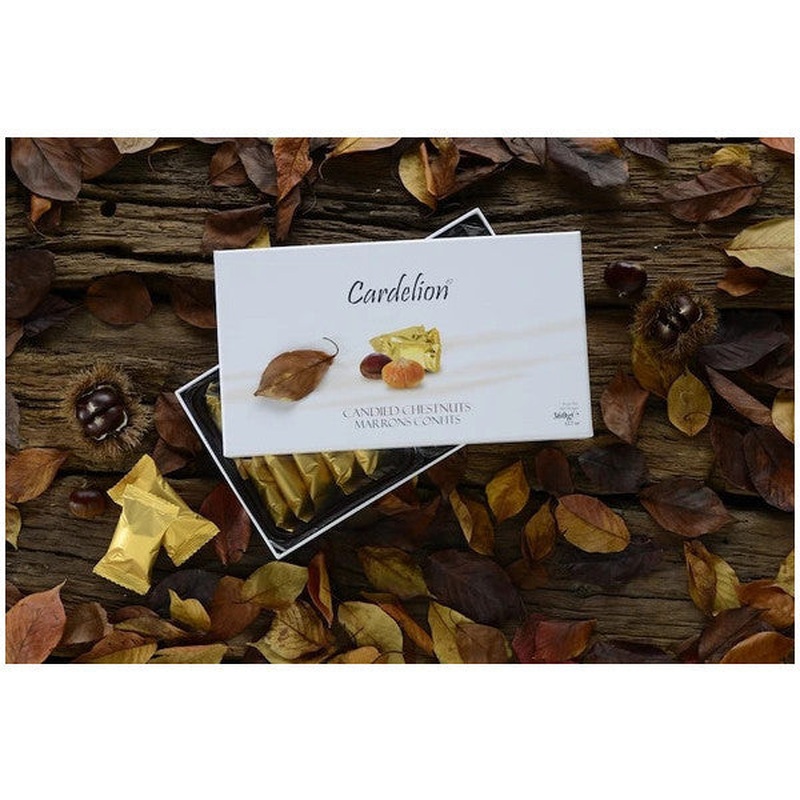Cardelion Marrons Confits - Candied Chestnuts - Chesnuts  Maroon Glace Chestnut - Anatolian Flavors - Marron Glace - 360 Gr.