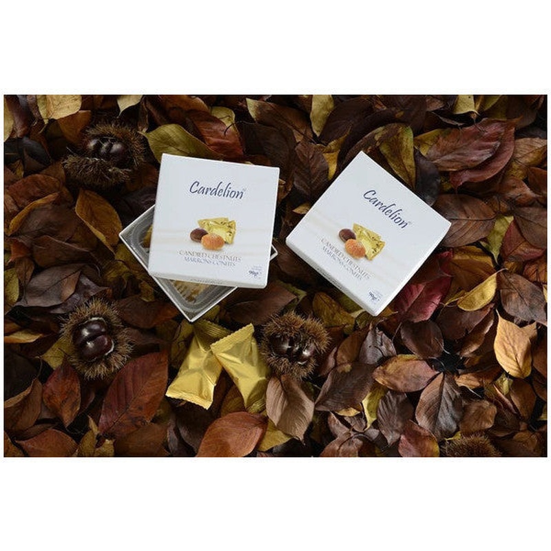 Cardelion Marrons Confits - Candied Chestnuts - Chesnuts  Maroon Glace Chestnut - Anatolian Flavors - Marron Glace - 90 Gr.