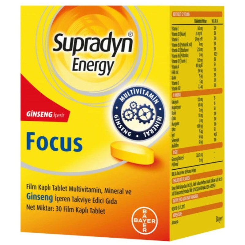 Supradyn Energy Focus Multivitamin 30 Tablet