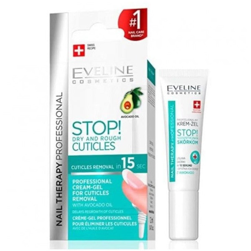 Eveline Stop Cuticles Dry And Rough Nail Cream Gel 12Ml | Nail Care