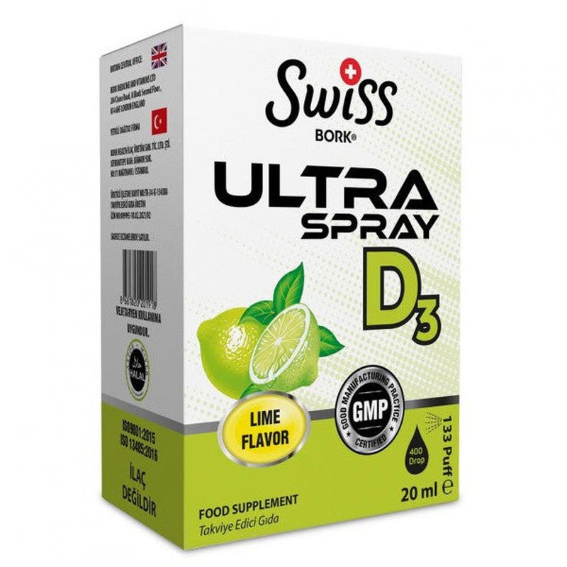 Swiss Bork Ultra Spray D3 20Ml | Lemon Flavored