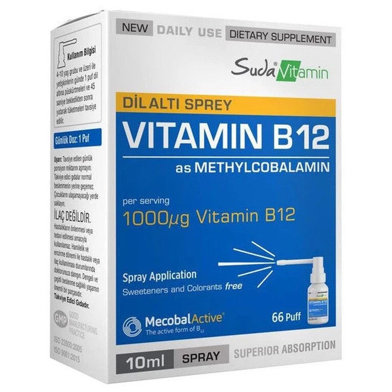 Suda Vitamin B12 1000Iu Spray 10Ml