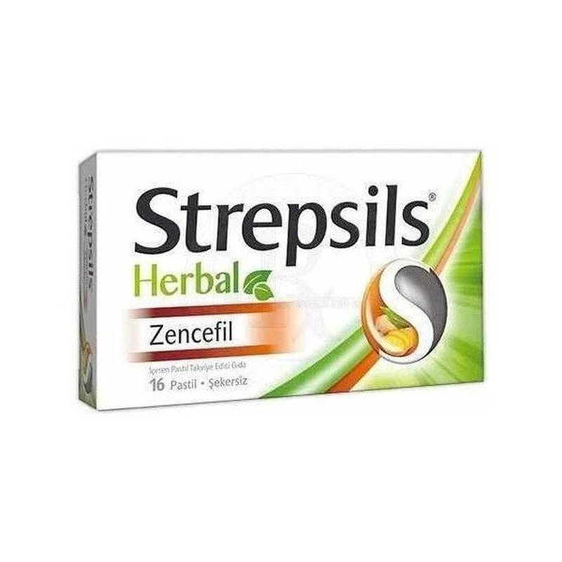 Strepsils Herbal Ginger Sugar Free Lozenges