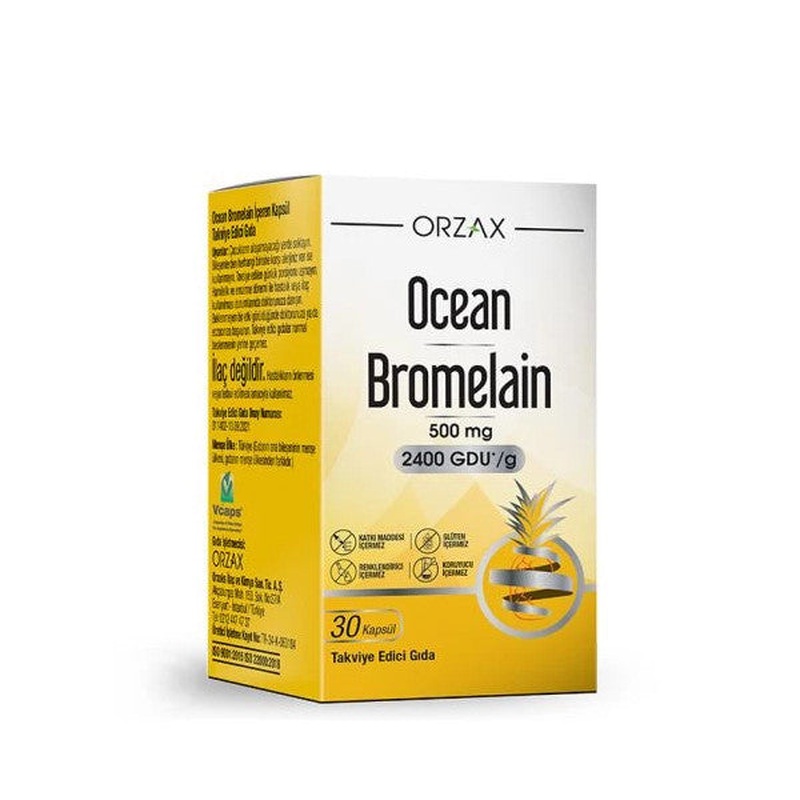 Orzax Ocean Bromelain 30 Capsules