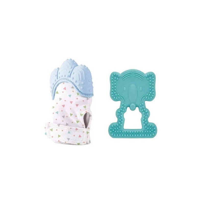 Babyjem 2 Pieces Teething Set Gloves And Elephant