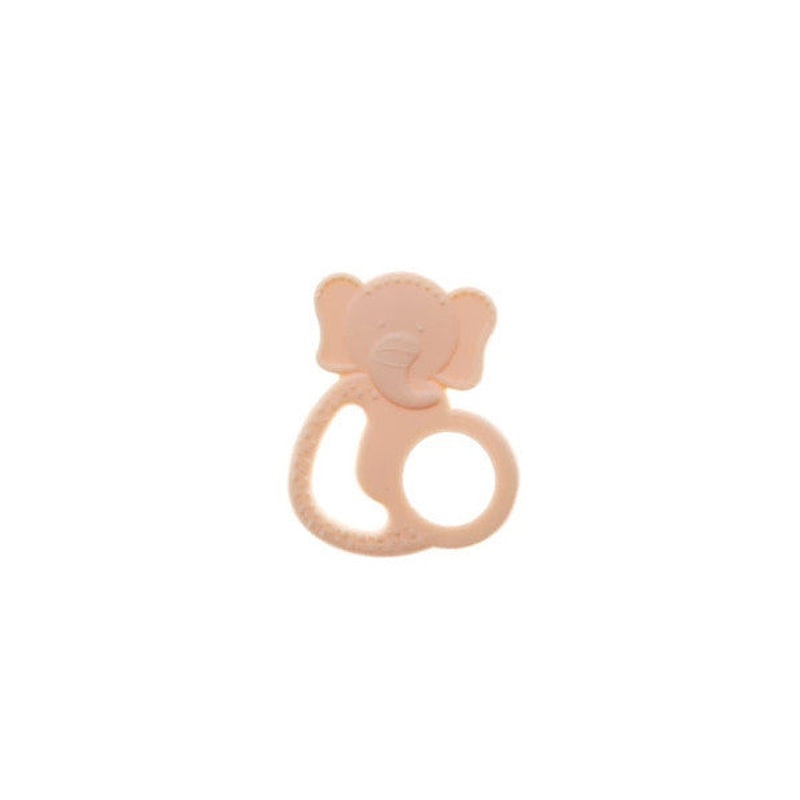 Babyjem Silicone Elephant Teether Ecru - Bpa Free