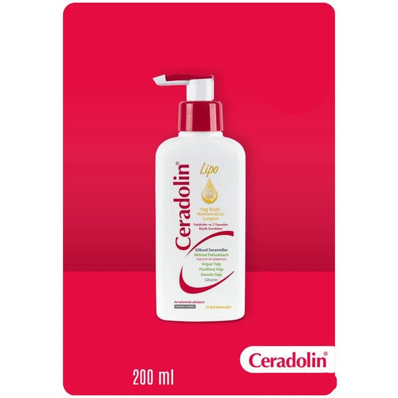 Dermadolin Ceradolin Lipo Oil Based Moisturizing Lotion 200 Ml