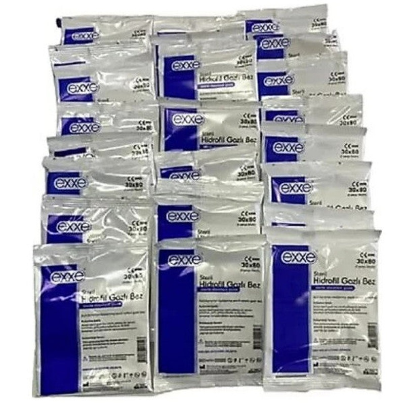 Exxe Sterile Hydrophilic Gauze (30X80 Cm 2 Pieces) 25 Pieces