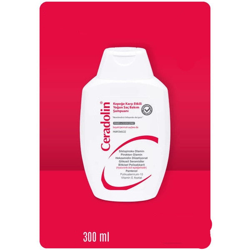 Dermadolin Ceradolin Anti-Dandruff Effective Intensive Hair Care Shampoo 300 Ml