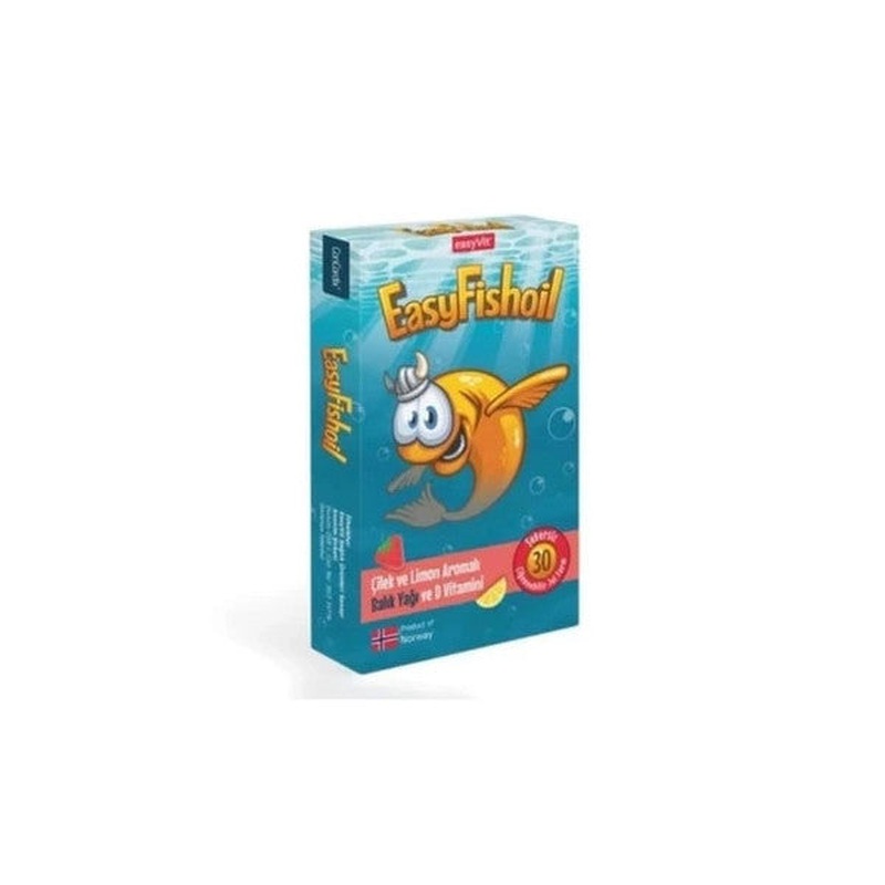 Easyfishoil Strawberry And Lemon Flavored Fish Oil 30 Chewable Gel Form