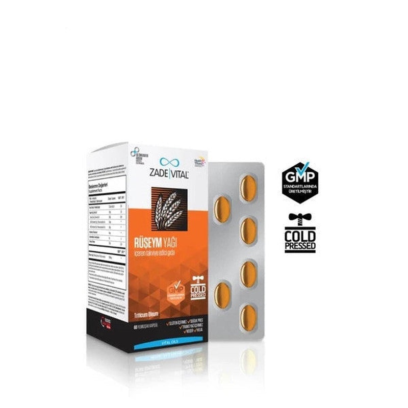 Zade Vital Wheat Germ Oil 500 Mg 60 Capsules