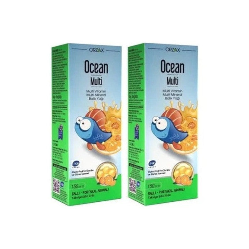 Ocean Multi Syrup Honey Orange Concentrate 150 Ml 2 Pieces
