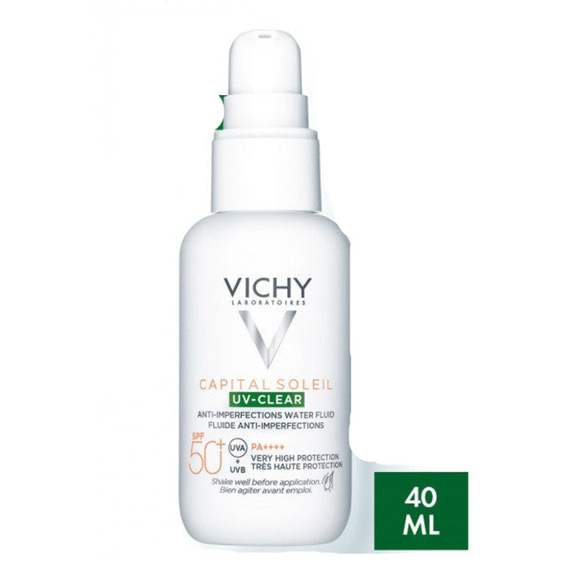 Vichy Capital Soleil Uv Clear Spf50 Face Sun Cream 40 Ml - Combination And Oily Skin