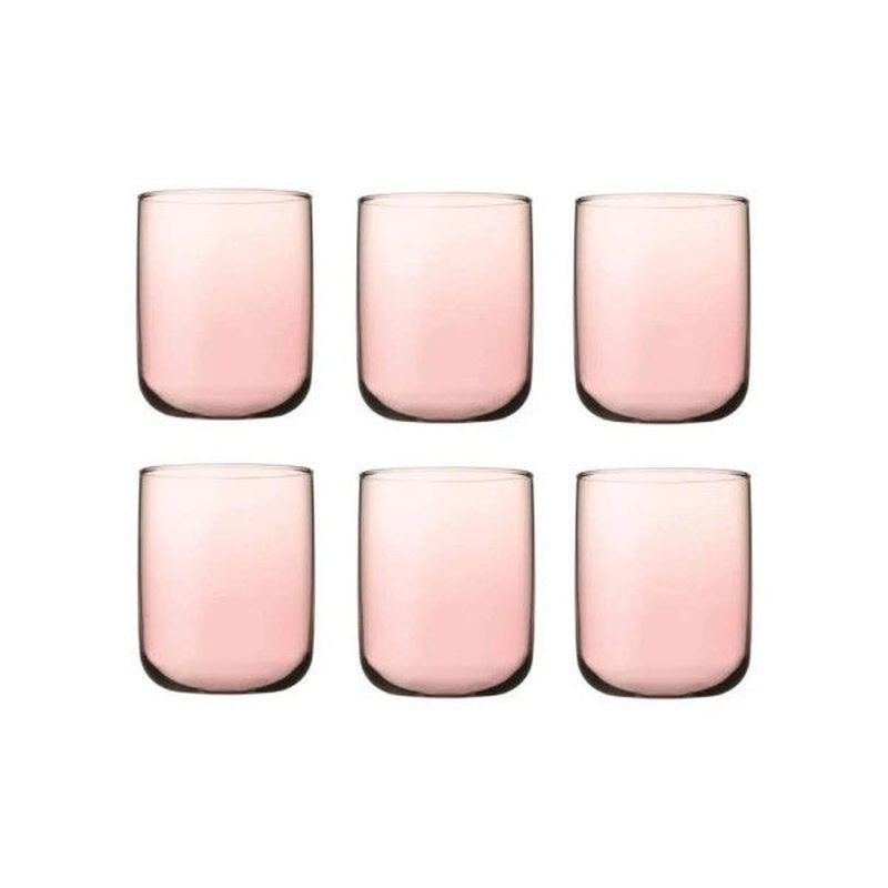 Paabahe 420112P Iconic 6-Pack Soft Drink Water Glass 280 Cc - Pink