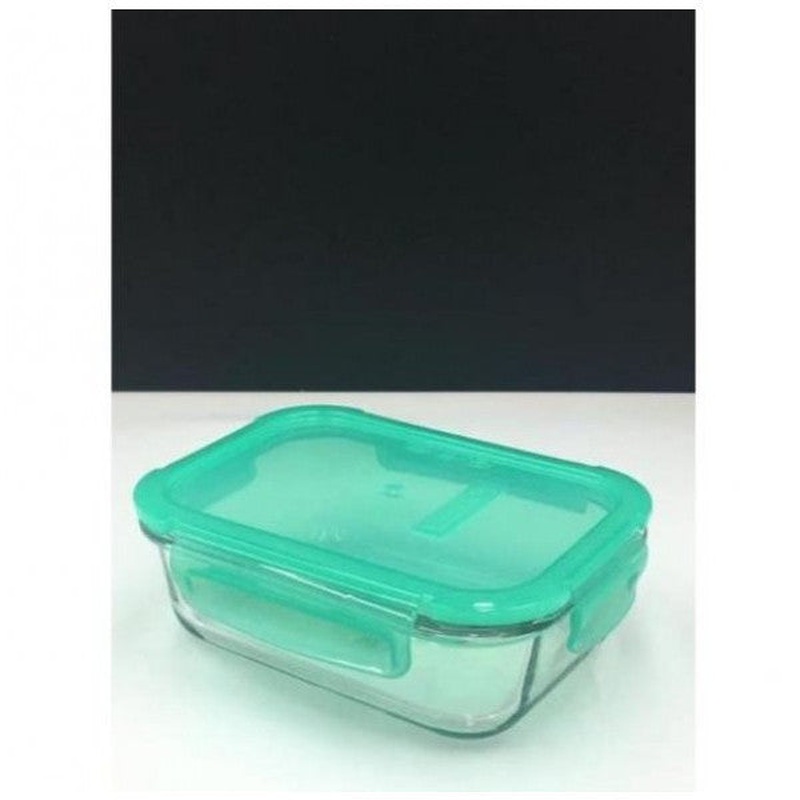 Paabahe 530176 Lockie Glass Storage Box Green