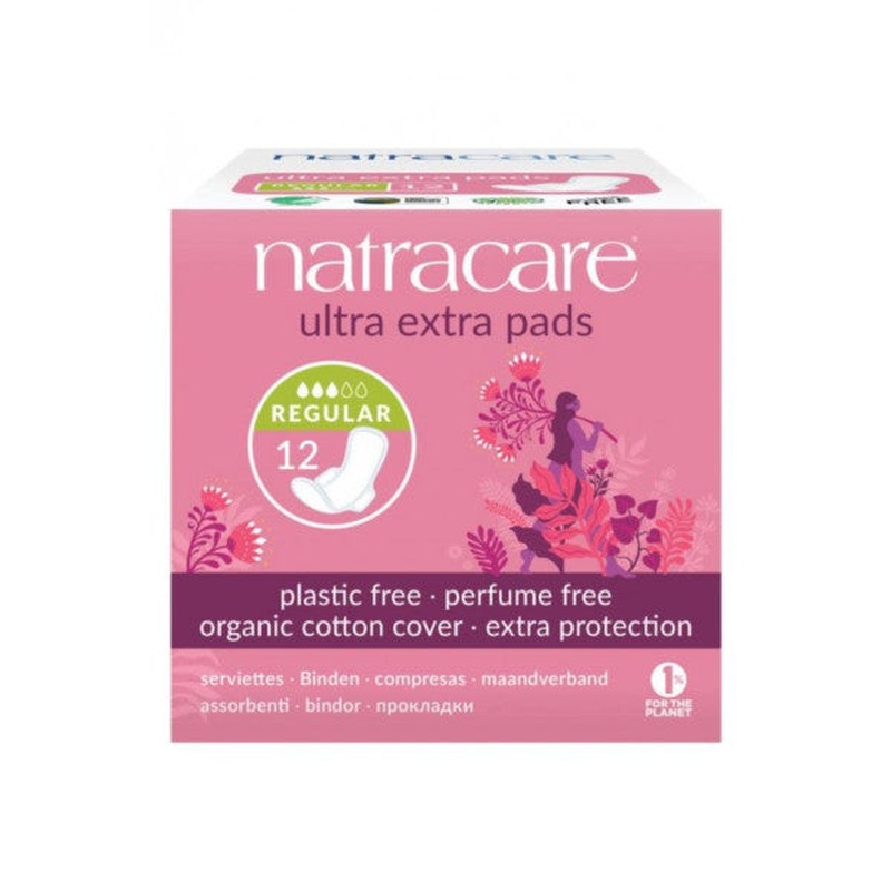 Natracare Ultra Extra Winged Pad Normal Regular 12 Pieces
