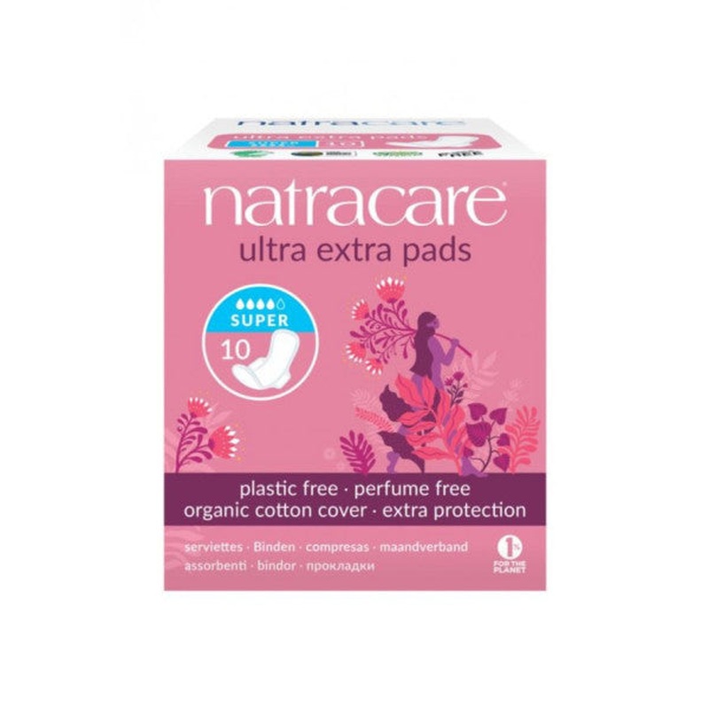 Natracare Ultra Extra Winged Pad Super 10 Pcs