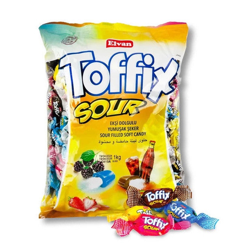 Toffix Sour Mix Candy 1000 Gr. (1 Bag)