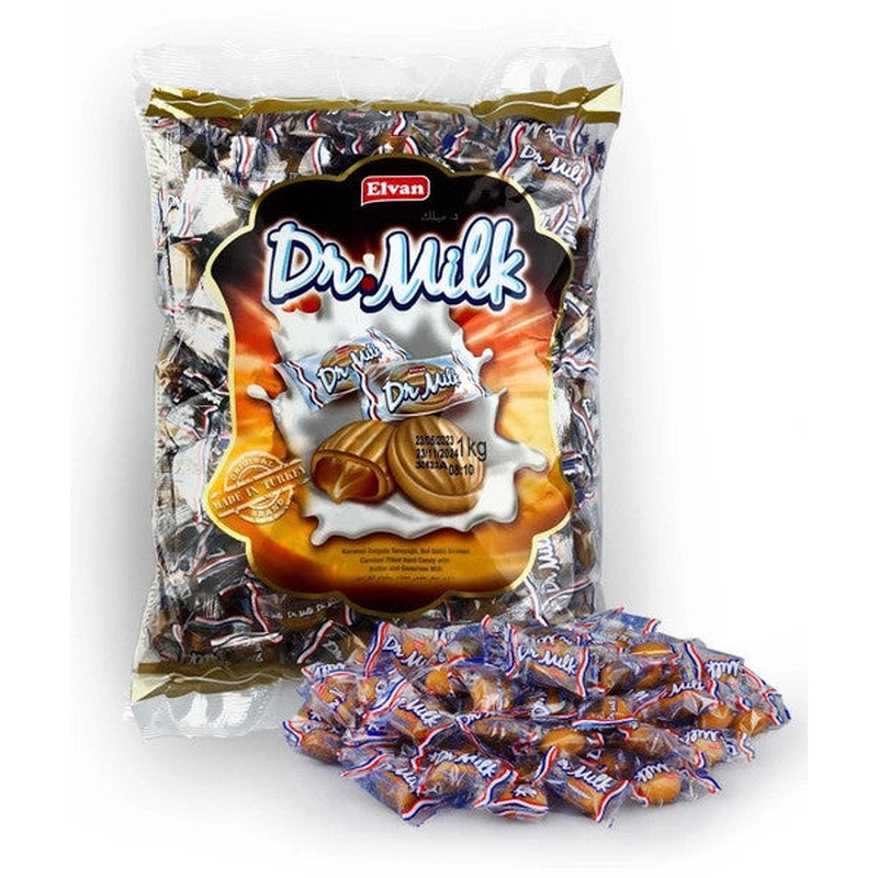 Dr. Milk Caramel Candy 1000 Gr. (1 Bag)