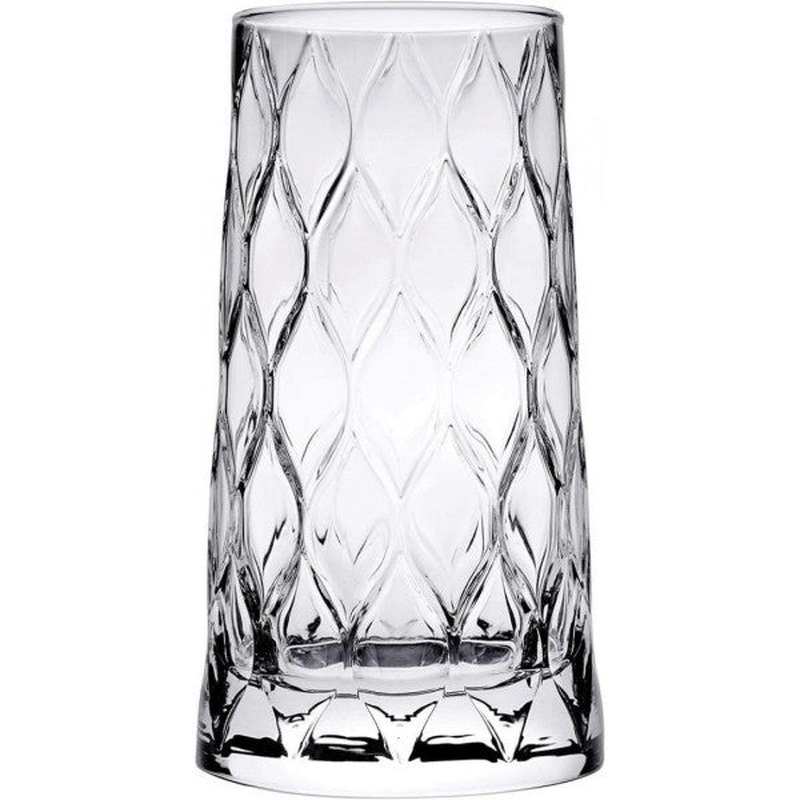 Paabahe 420855 Leafy 4-Piece Soft Drink Water Glass 345 Cc