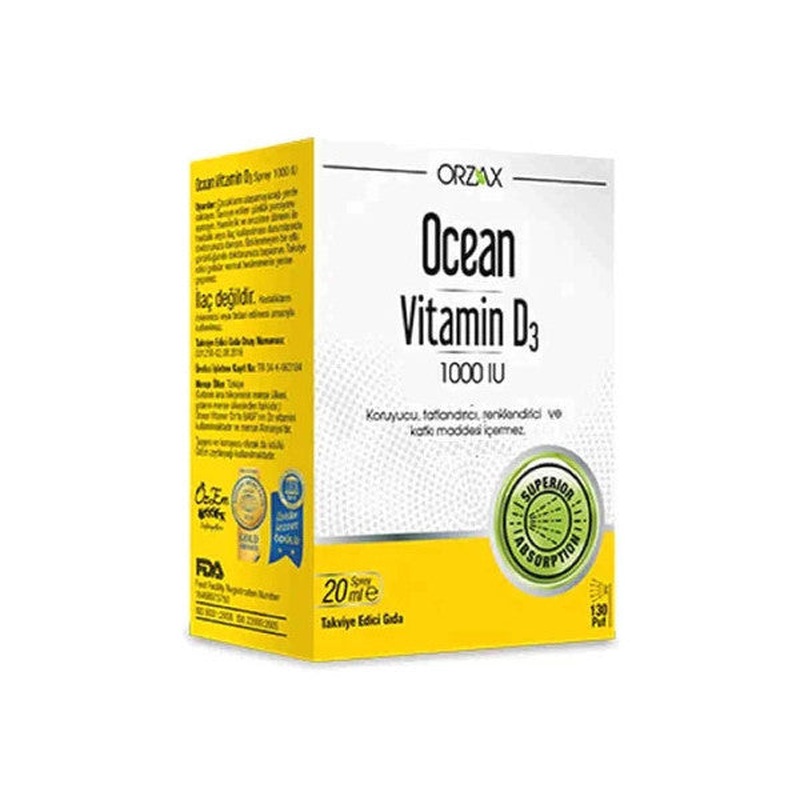 Ocean Vitamin D3 1000Iu Spray 20Ml