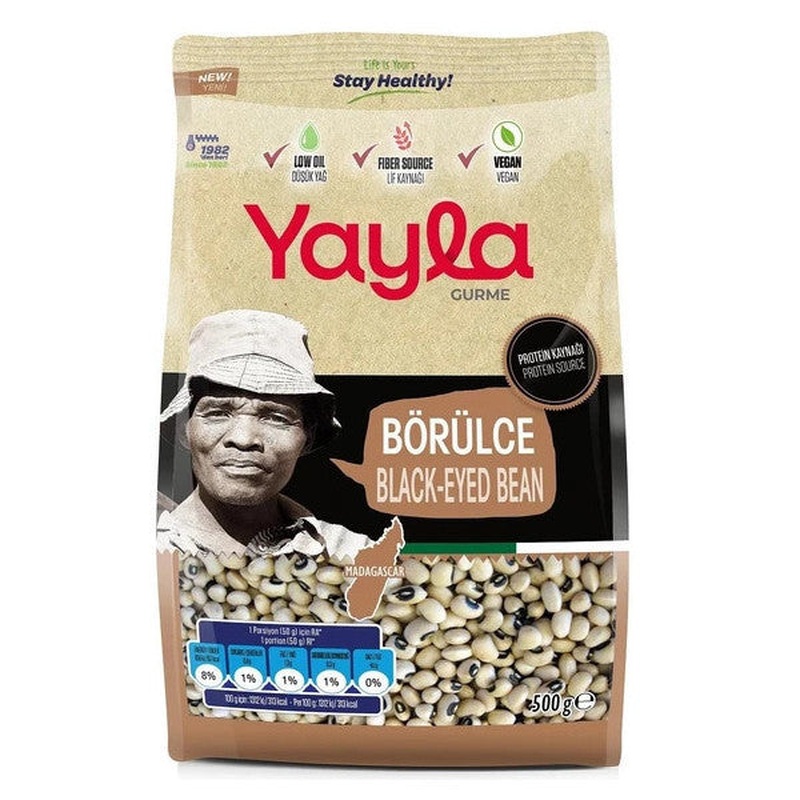 Yayla Gourmet Black Eyed Peas 500 Gr X 8 Pieces