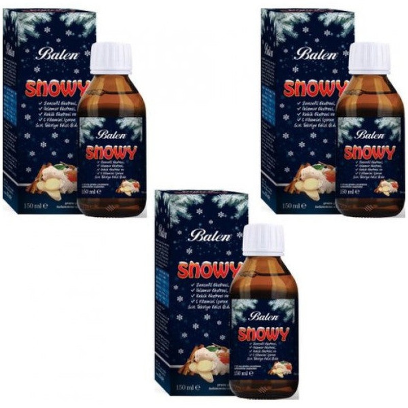 Balen Snowy Liquid Containing Ginger Extract, Linden Extract, Thyme Extract And Vitamin C X 3 Pieces