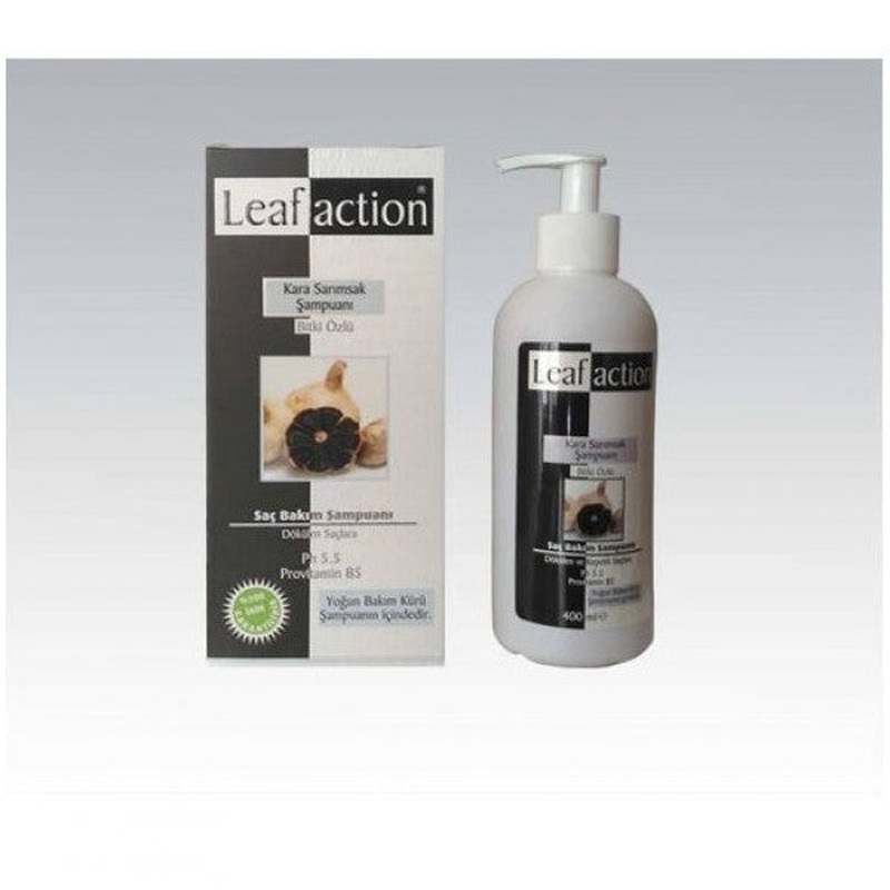 Leafaction Black Garlic Shampoo 400 Ml 3 Boxes