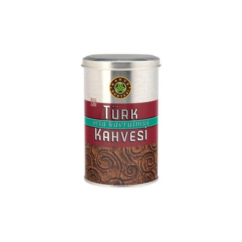 Medium Roast Turkish Coffee Tin Box 250 Gr