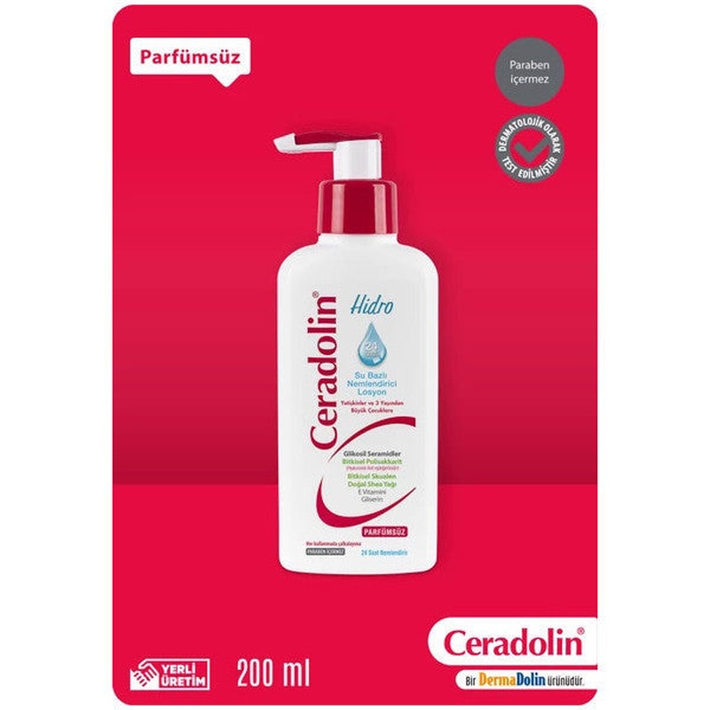 Ceradolin Hydro Water Based 200 Ml Moisturizing Lotion