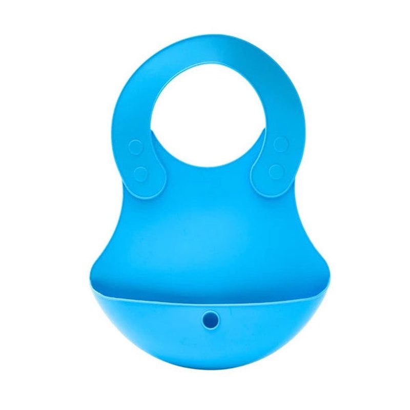 Babychefs Silicone Baby Bib 1 Piece-Blue