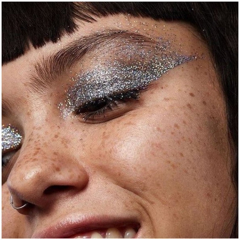 Glitter Glitter, Eye Glitter, Eyeshadow Face And Body Glitter, Party Glitter Makeup Glitter 5 Ml Card Silver