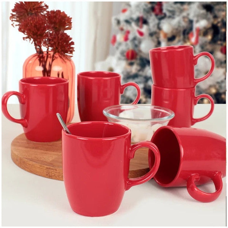 Keramika Flag Red Cloud Cup 9 Cm 6 Pieces
