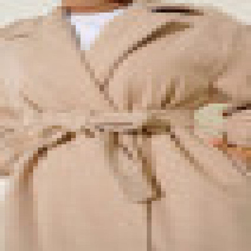 Elastic Cuffs Coat Beige