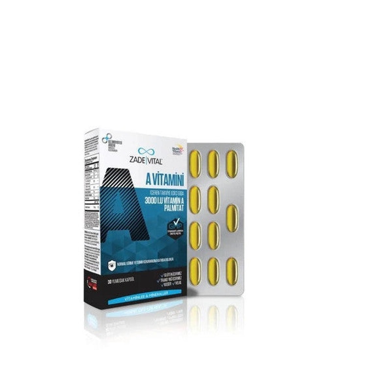 Zade Vital Vitamin A 30 Capsules