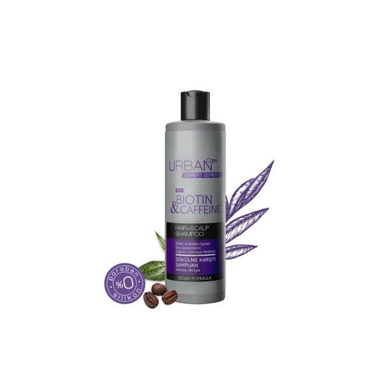 Urban Care Expert Biotin And Caffeine Anti-Hair Loss Shampoo Tonic-Healthy Growth Helper-Vegan Set.urban