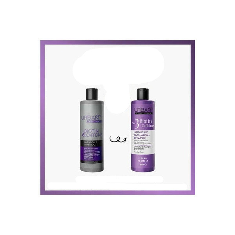 Urban Care Hair Root Strengthening Fast Growth Shampoo Biotin And Caffeine 2 Pieces