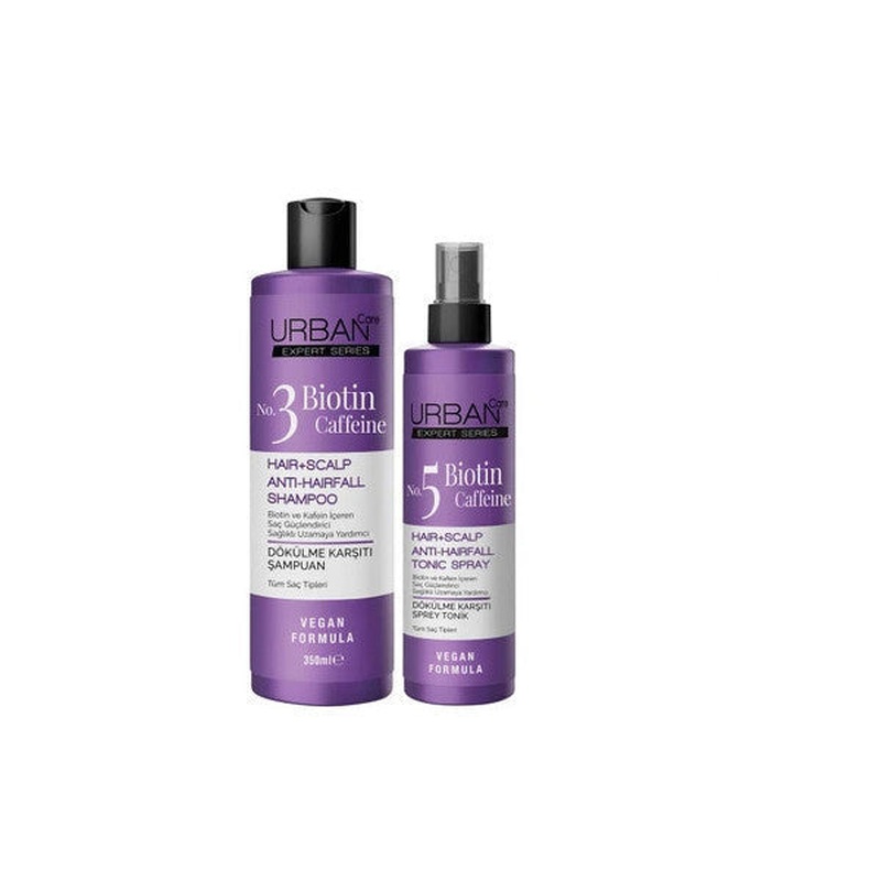 Urban Care Expert Biotin And Caffeine Anti-Hair Loss Shampoo&tonic Set-Vegan