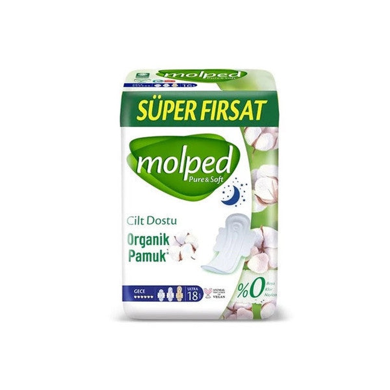 Molped Pure Soft Night 18 Super Deal Sanitary Pad
