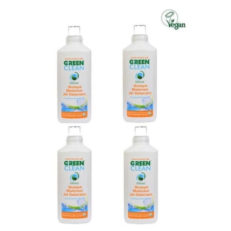 U Green Clean Herbal Orange Oil Dishwasher Gel Detergent 1Lt*4