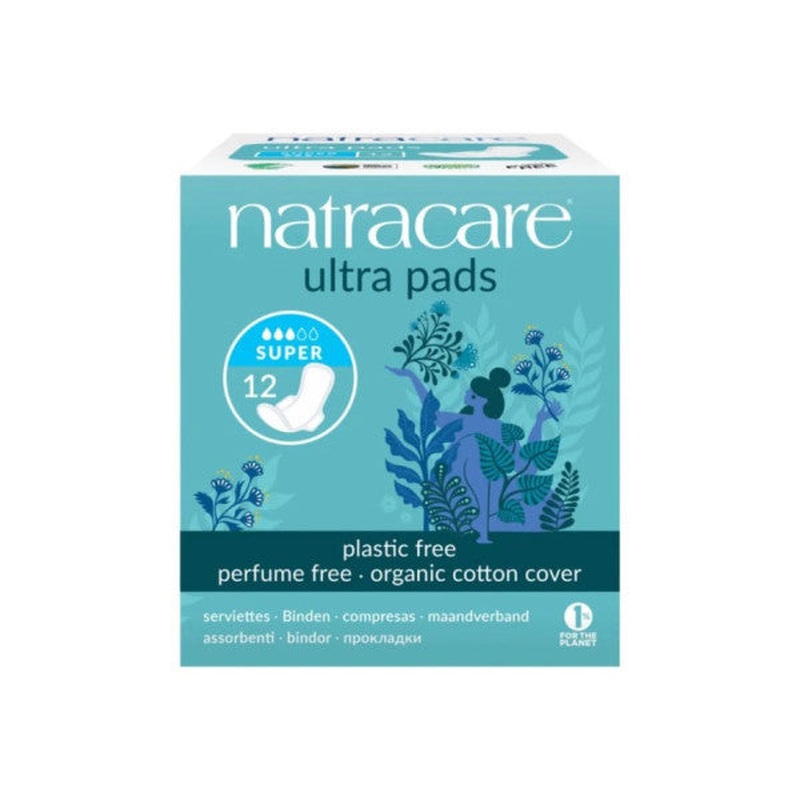 Natracare Ultra Winged Pad Super 12 Piece